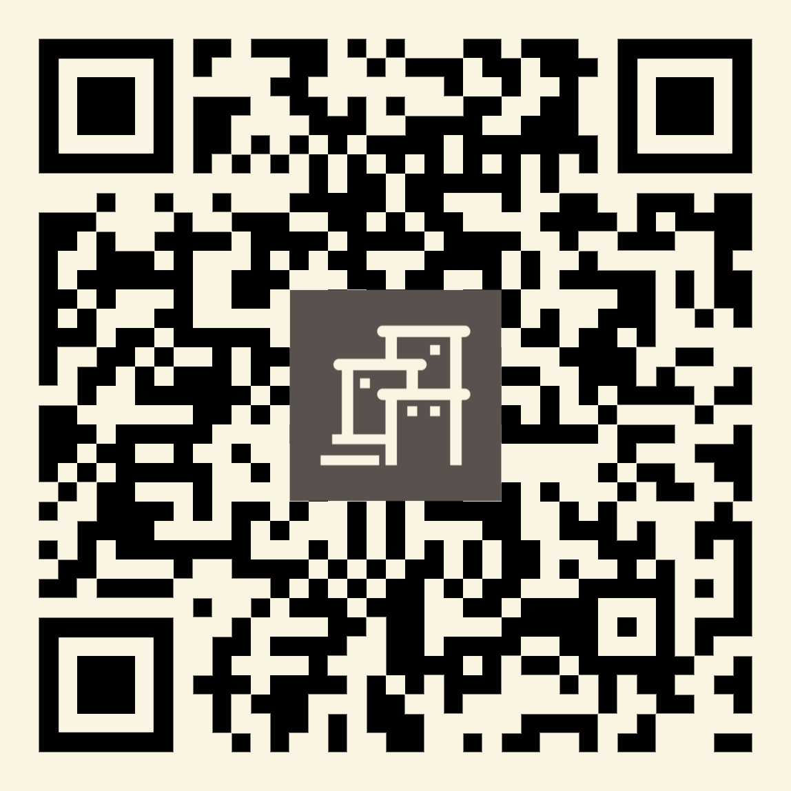 Beige QR Code